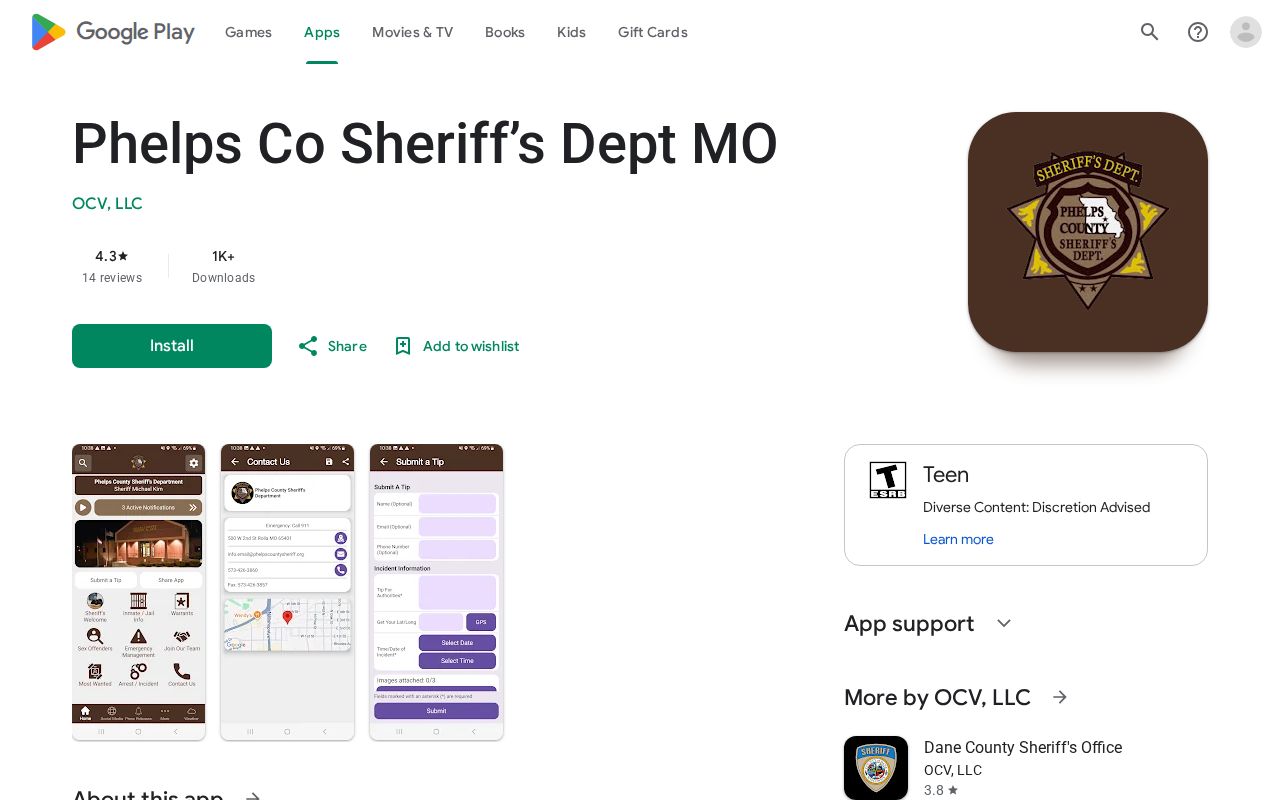 Phelps County Sheriff public safety arrest news and alerts app